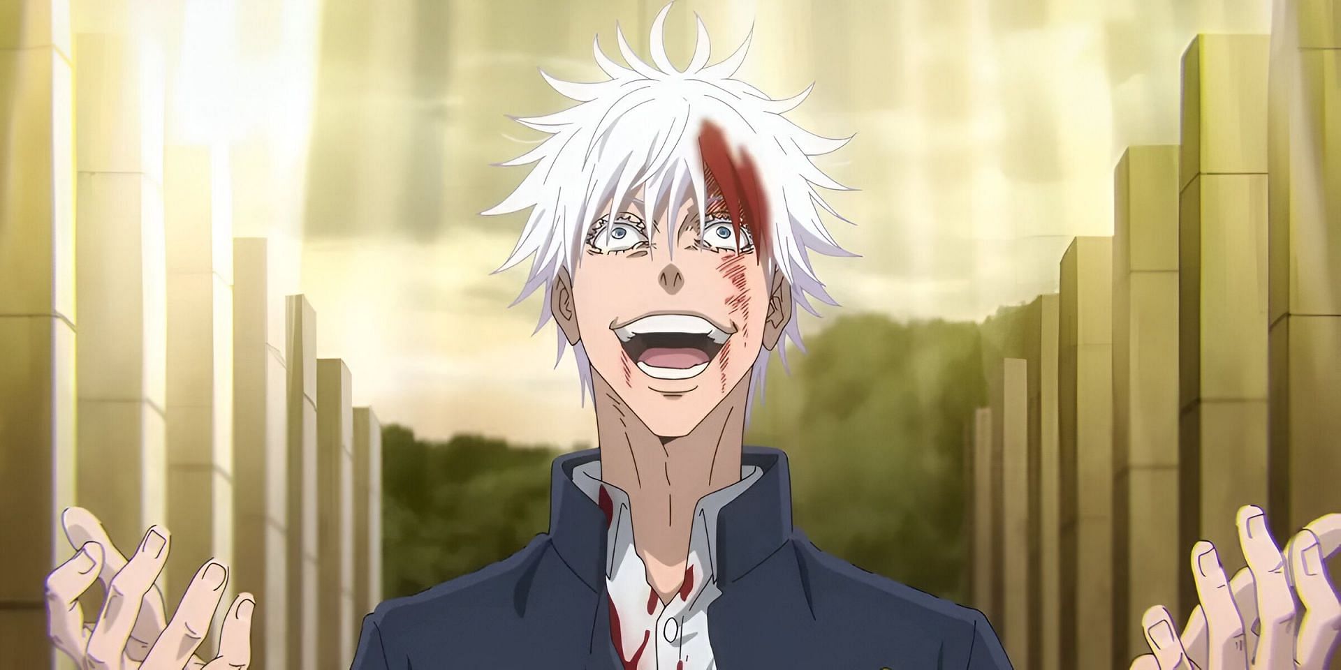 Satoru Gojo as seen in the Jujutsu Kaisen anime (Image via MAPPA)